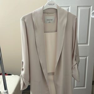 Aritzia Long Kahlo Robe Birch Babaton